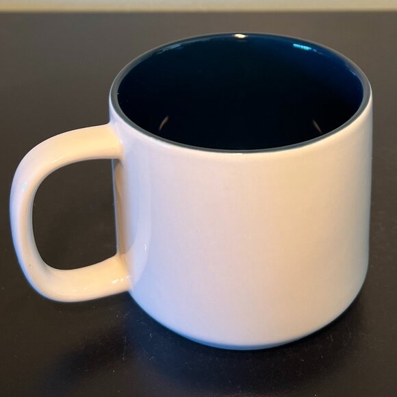 Threshold IT’S OFFICIAL. YOU’RE AWESOME Stoneware Mug ~ Navy Blue Interior - Picture 2 of 6